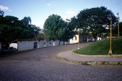 Aspectos de rua com casas