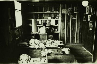 Mario Balaban no alojamento dos estudantes