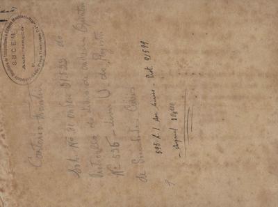 Dados sobre registro em cartório