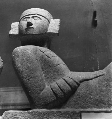 Chac Mool - estátua de pedra pré-colombiana mesoamericana