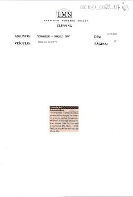 Exposição: Artes Plásticas