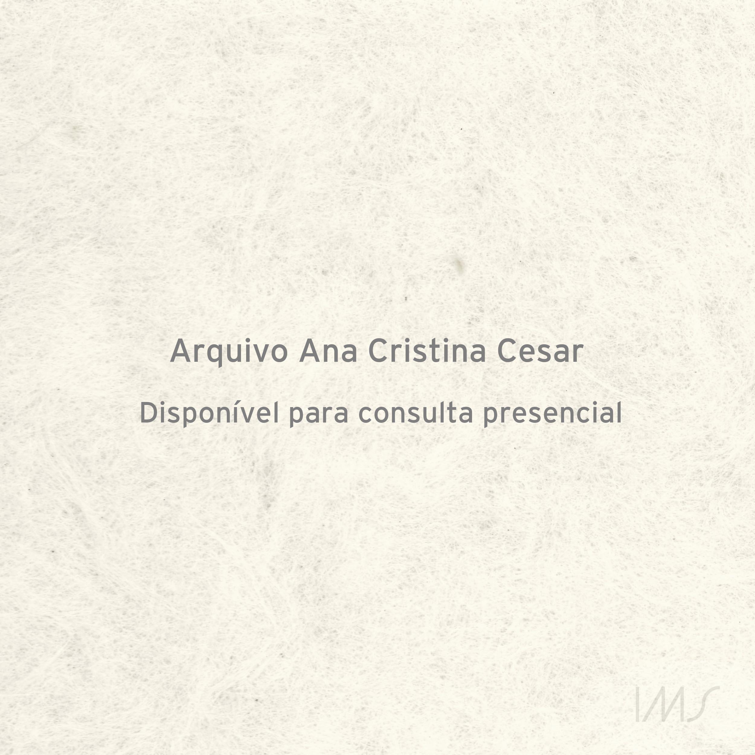 Ana C.: a poesia roubou a noite;-;Las meninas;Jornal da Juventude Infantil: Até o ano que vem...;Itaú mostra Ana Cristina Cesar em vídeo;-;Adelia solar, Ana lunar;Lilith informa;Segunda;Beatriz Segall encena poemas de Lya Luft na peça O lado fatal;Lançamentos agitam mercado literário;Lá fora;Cabeça;Senhor A;Sobre a integridade...;-;Os dez mais vendidos da semana;Papai Noel esperto não entra nessa de best-seller;[Malditos marginais hereges];A teus pés;Bibliografia;-;Poema óbvio;Ana Cristina Cesar, toda a poesia. Pelos olhos do amigo, também poeta;A teus pés;Ana Cristina no palco;Notícias de Espanha: peço notícias...;Bertold Brecht, o teatro épico;Salão Nacional de Poesia vai começar nesta sexta no CECHP;O desabafo;-;Biografia de uma geração;Anunciada;Um encontro marcado para a poesia brasileira;Diálogo entre dois peregrinos (numa estalagem);-;-;-;-;-;Dez anos sem Ana Cristina;Em memória de Ana Cristina Cesar (1952-1983);O amor inventado;O feminino em Ana Cristina Cesar: uma questão de ponto de vista?;Tudo que eu nunca te disse;Tudo que eu nunca te disse;Encomenda;History of europe 1870 - 1950;Jornal da Juventude Infantil: História em cores...;Localizaste o tempo...;Olho muito tempo...;Oposição pai/mãe...;(Quase) Reflexões sobre a Ode marítima e a Ode (quase) marítima;Ziraldo, o Carteiro...;Captam aptos tantos tons...;Este anúncio melancolicamente prova que...;Ana Cristina Cesar, poeta, letrista...;A face oculta de Dali;A aluna era brilhante, mas plagiou a professora;Ana C.: a letra apaixonada ou a paixão letrada?;Escritos da Inglaterra revela o trabalho de tradutora minuciosa;Ana C. O anjo ainda registra;Ana Cristina Cesar;Faz algum tempo...;A desconhecida Djuna, uma grande escritora menor;A poesia já faz best-seller;Por que escritores cometem suicídio;Dickinson e a voz da imortalidade;Malditos: a boa colheita paulista;Literatura de Ana C., dissimulada em missivas;Ana Cristina Cesar;Escritos da Inglaterra;Escritos no Rio;Salão de Poesia Psiu Poétco apresentará filmes culturais;Vídeos no Magnetoscópio;Novas assinaturas poéticas;A literatura no divã da psicanálise;Leitura de Poesia Moderna Traduzida;Ana Cristina;Mitologias;Ali ao lado, no Caribe;Um romantismo com vergonha de si mesmo;Lição de pluralismo;Vida e obra de um poeta-ícone;A loucura dos cães;A ficção dos anos 70;Estrutura fundiária;Ana Cristina Cesar;Estrutura ideológica;Desenhos;Singular e anônimo;A tradução iluminada;Soneto relâmpago