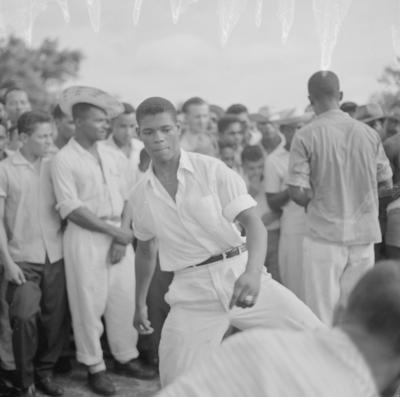 Roda de capoeira na Segunda-Feira Gorda da Ribeira