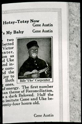 Billy "Uke" Carpenter (reprodução de catálogo)