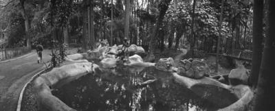 Fonte no jardim da Luz