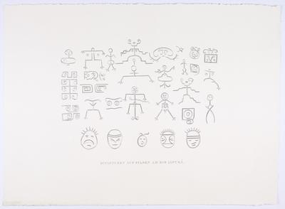 (Esculturas nas rochas do Rio Japurá)