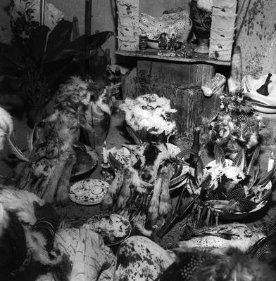 Ritual de candomblé de iniciação das filhas-de-santo