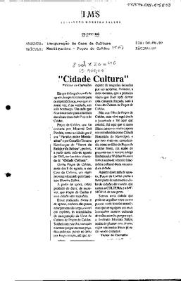 "Cidade Cultura"