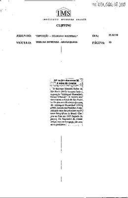 SP no fim dos anos 30 é tema de mostra