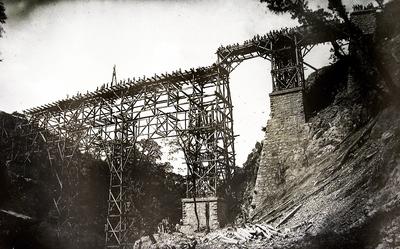 Estrada de Ferro Paranaguá-Curitiba, ponte sobre o Rio São João, Km 62,21