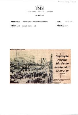 Exposição resgata São Paulo das décadas de 30 e 40