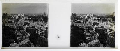 Exposição Colonial Internacional de Paris - vista panorâmica da exposição e pavilhões