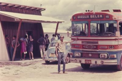 Jorge Bodanzky na rodoviária de Paragominas, indo para Belém