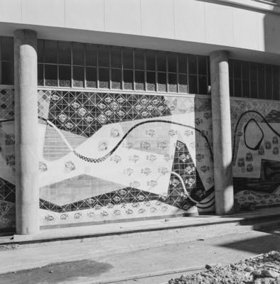 Painel de Burle Marx no Clube de Regatas Vasco da Gama, projeto de Américo Rodrigues Campelo