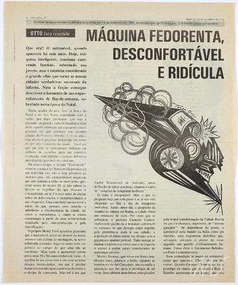 Máquina fedorenta, desconfortável e ridícula