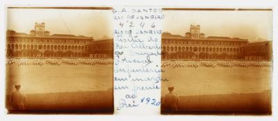 Visita do Rei Alberto I à brigada policial