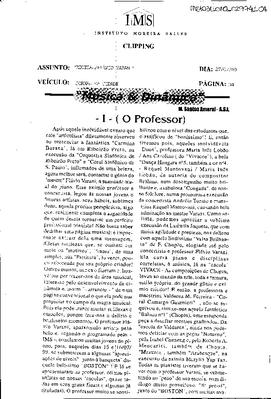 Música & Dinâmica: - I - (O Professor)