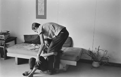 Jorge Bodanzky e Lena Coelho dos Santos. Alojamento dos professores (Colina)
