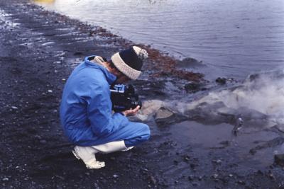 Jorge Bodanzky filmando