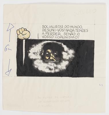 Enquanto isso, do fundo da história, um espantalho assusta o mundo