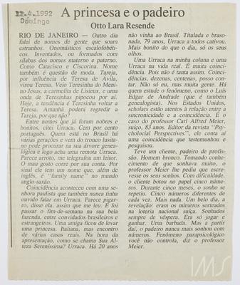 A princesa e o padeiro