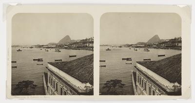 Entrada da Baía da Guanabara e Cais Pharoux; a partir da Iha das Cobras