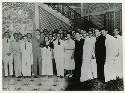 Getúlio Vargas com músicos da ABCA