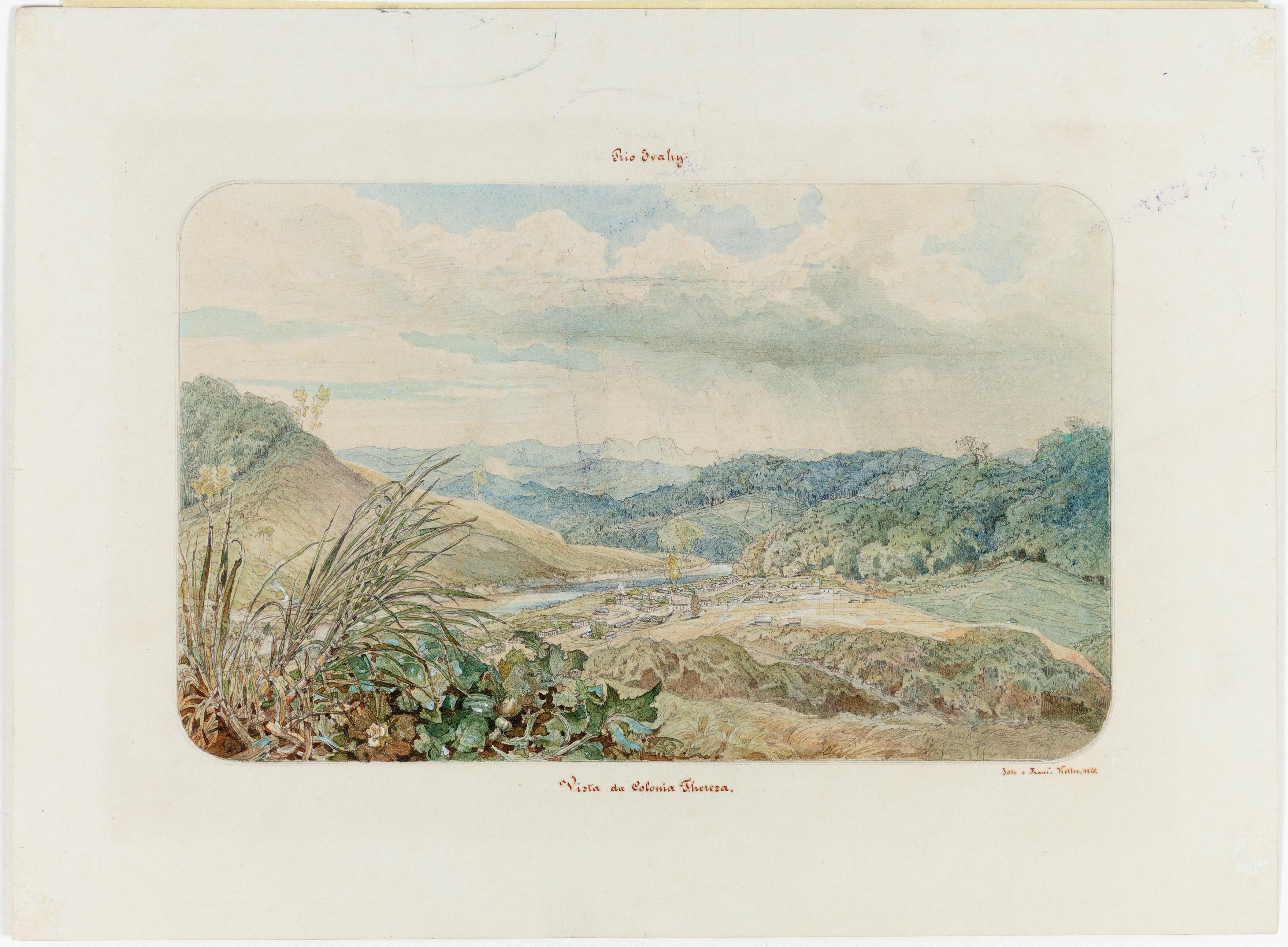 Rio Ivahy vista da Colonia Thereza