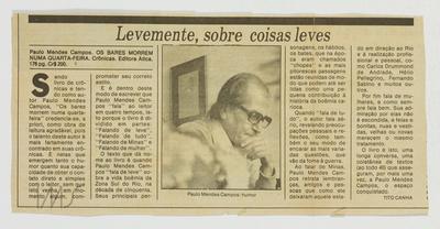 Levemente, sobre coisas leves