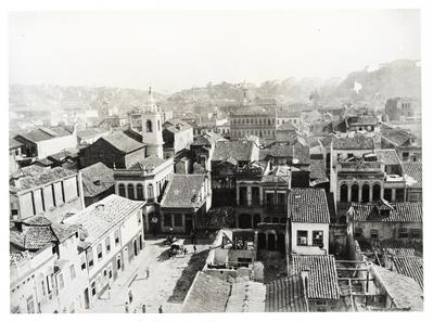 Vista do centro do Rio; arredores da Avenida Passos