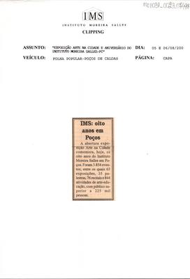 IMS: oito anos em Poços.