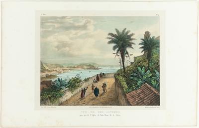 (Vista do Rio de Janeiro tomada nas proximidades da Igreja da Glória)