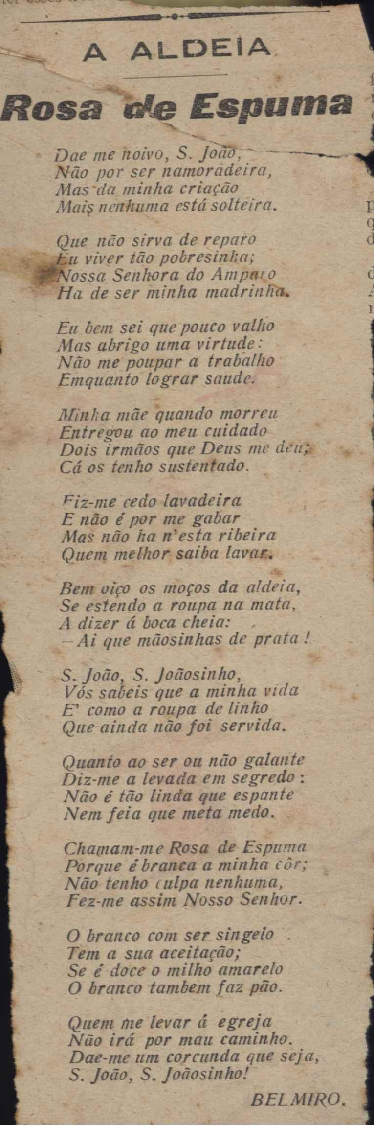 A Aldeia - Rosa de espuma