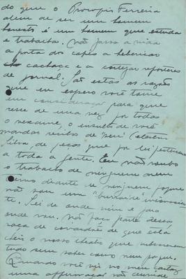 Carta a João Baptista Gonzaga acerca de peças teatrais traduzidas.