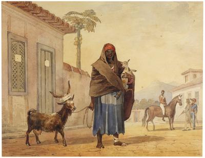 [House to be let, horse and goat on sale (maison à louer, cheval et chèvre a vendre)]