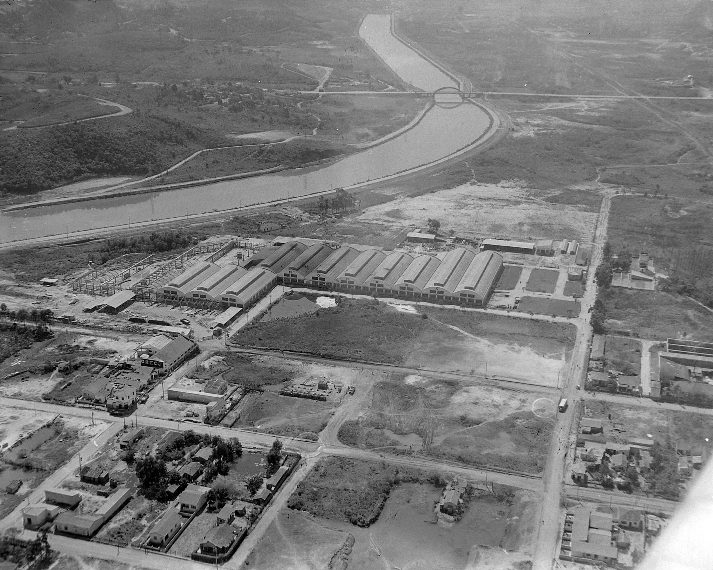 Vista aérea da fábrica de bicicletas Monark