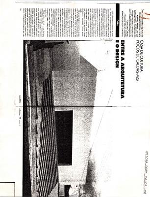 Casa da Cultura, Poços de Caldas-MG: Entre a Arquitetura e o Design