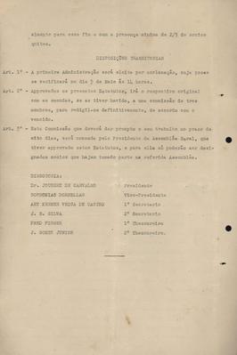 Estatuto preliminar da Sociedade Brasileira de Compositores e Editores Musicais (SBCEM)