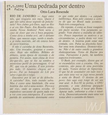 Uma pedrada por dentro