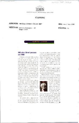 IMS atrai 50 mil pessoas em 1998