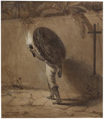 (Escravo segurando tocha)