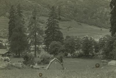 Barraca de camping, viagem entre Ulm (Alemanha) e Lisboa (Portugal)