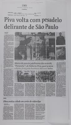 Piva volta com o pesadelo delirante de São Paulo