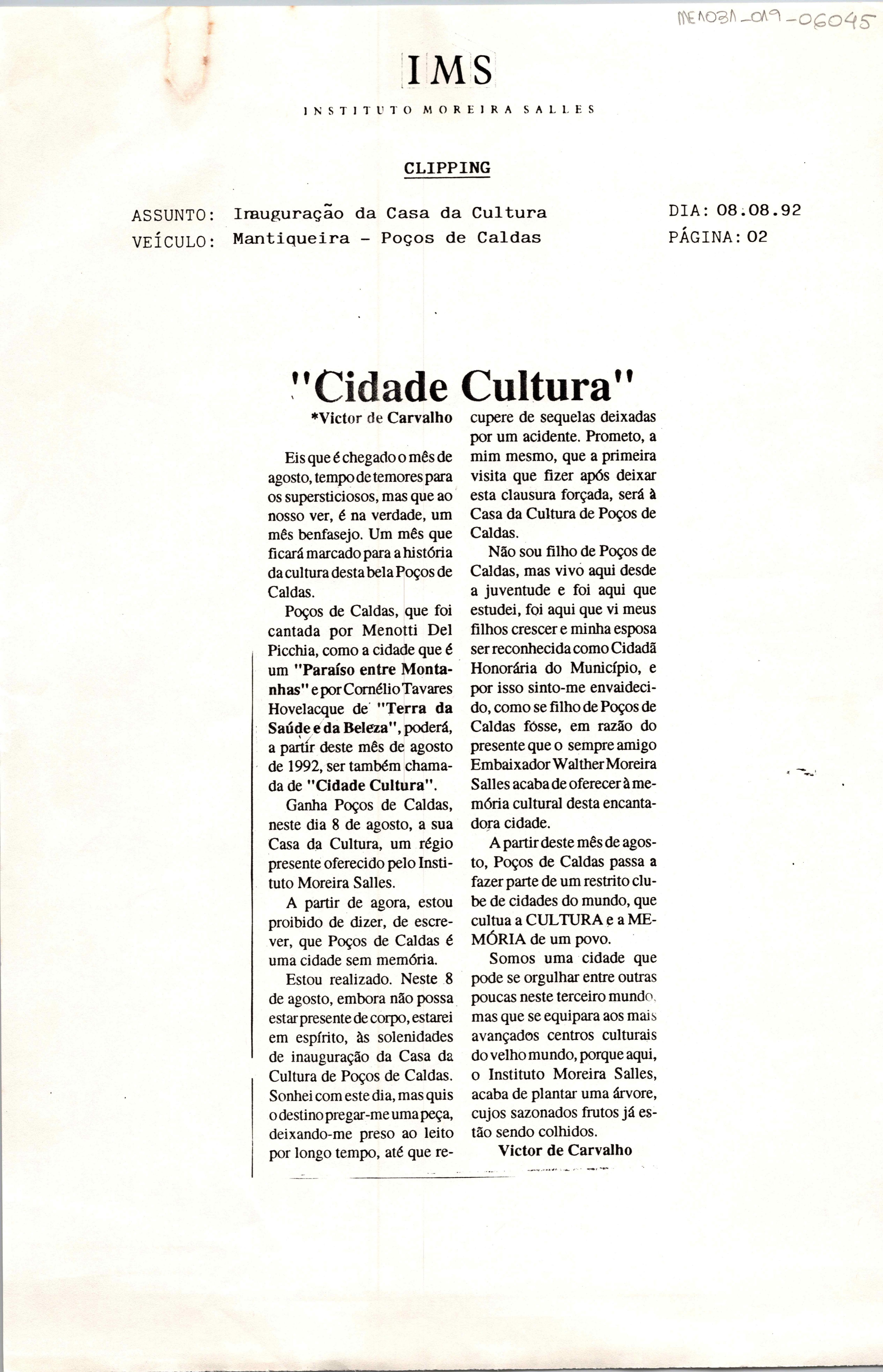 "Cidade Cultura"