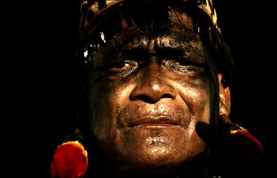 Série Xingu - Sariruá Yawalapiti após ritual do Jawari
