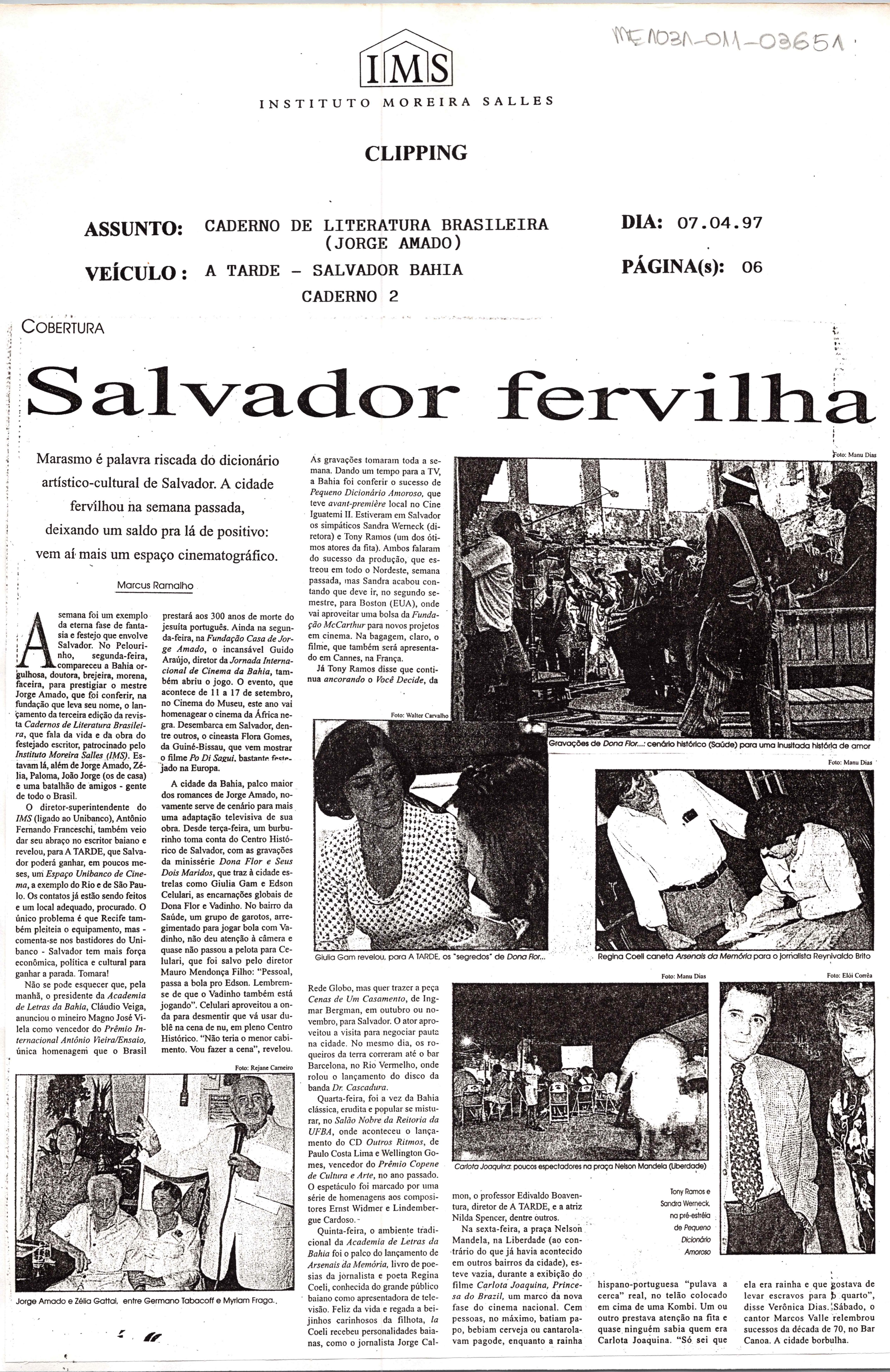 Salvador fervilha