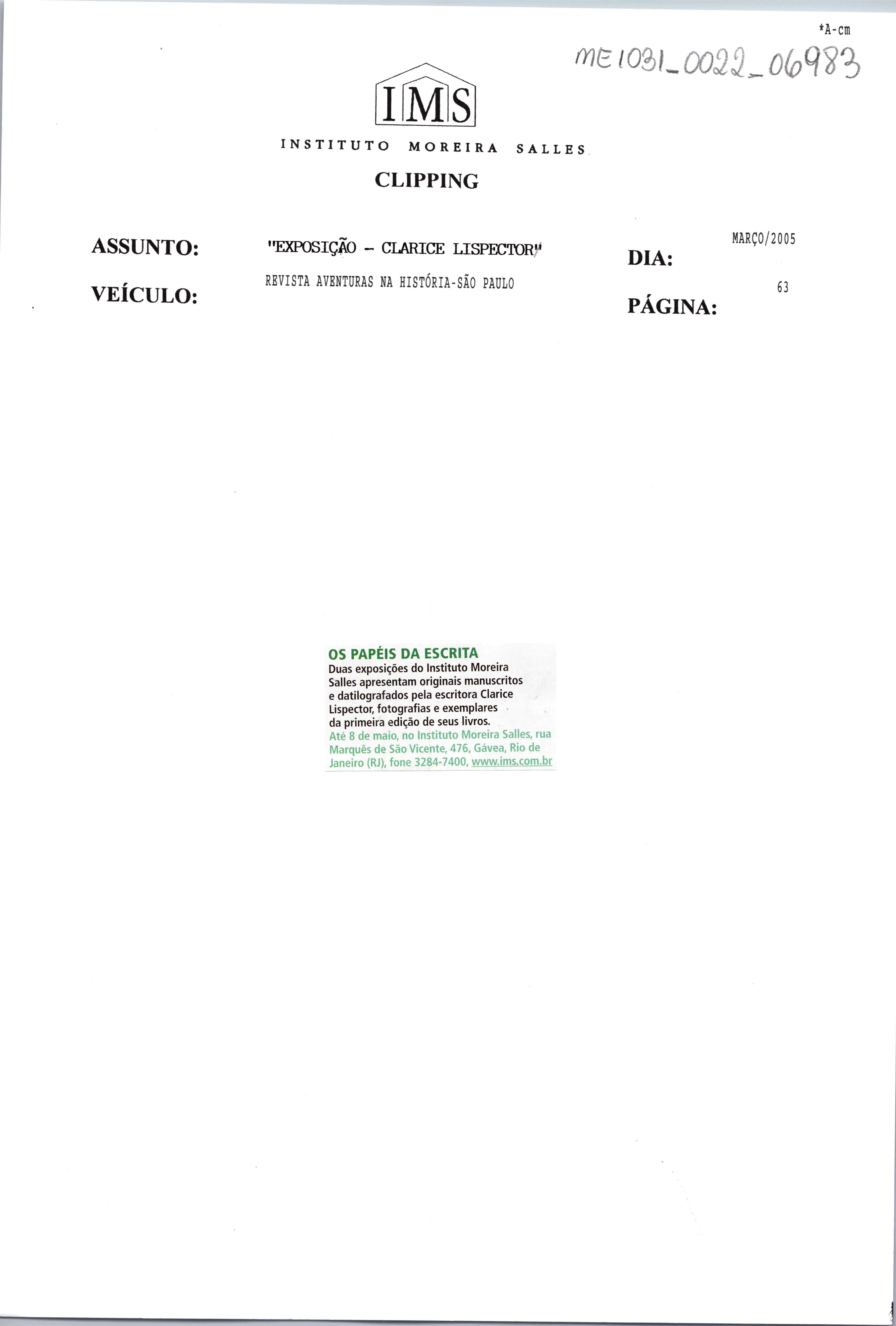 Os Papeis da Escrita