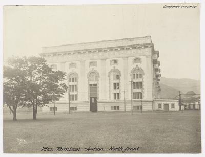 Estação Terminal da Light and Power Company na Rua Frei Caneca - entrada norte