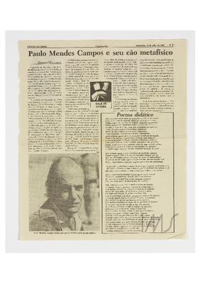 Paulo Mendes Campos e o seu cão metafísico