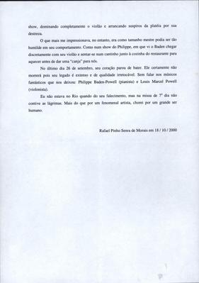 Baden Powell: relato de um fã próximo